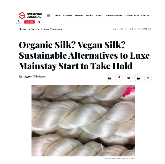 Organic Silk? Vegan Silk? Sustainable Alternatives to Luxe Mainstay Start to Take Hold Bombyx