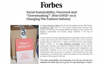 Social Sustainability, Overstock And ‘Greenwashing’: How COVID-19 Is Changing The Fashion Industry